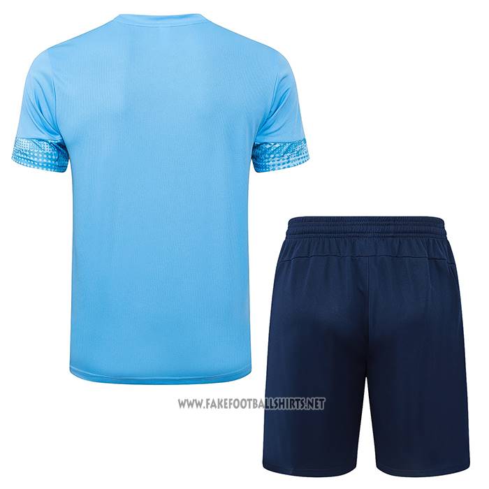Tracksuit Manchester City Short Sleeve 2025-2026 Blue - Shorts